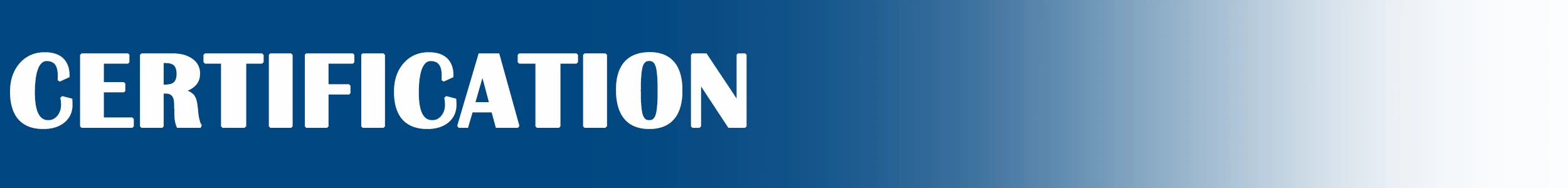 product-500-60 CERTIFICATION